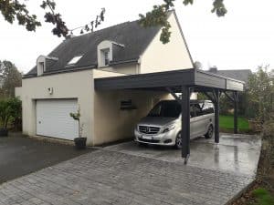 carport accole maison rennes 35