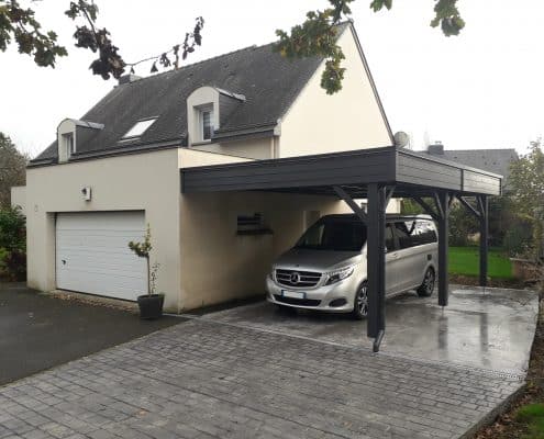 carport accole maison rennes 35