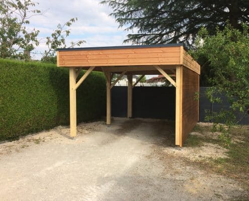 Carport bois individuel rennes