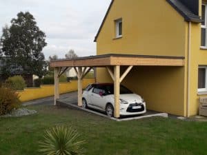 carport accolé maison rennes